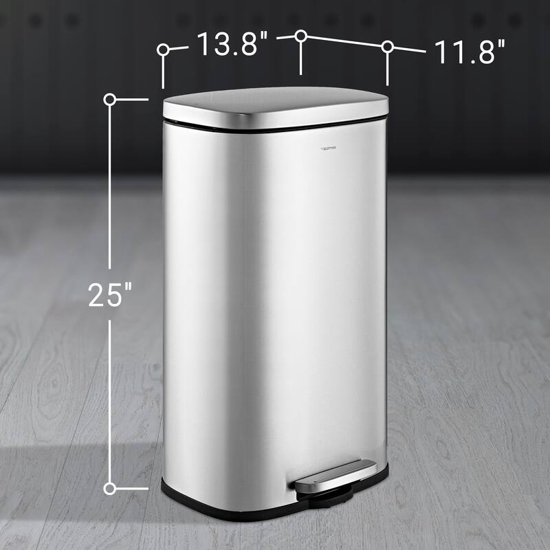 happimess Curtis 8-Gallon Step-Open Trash Can