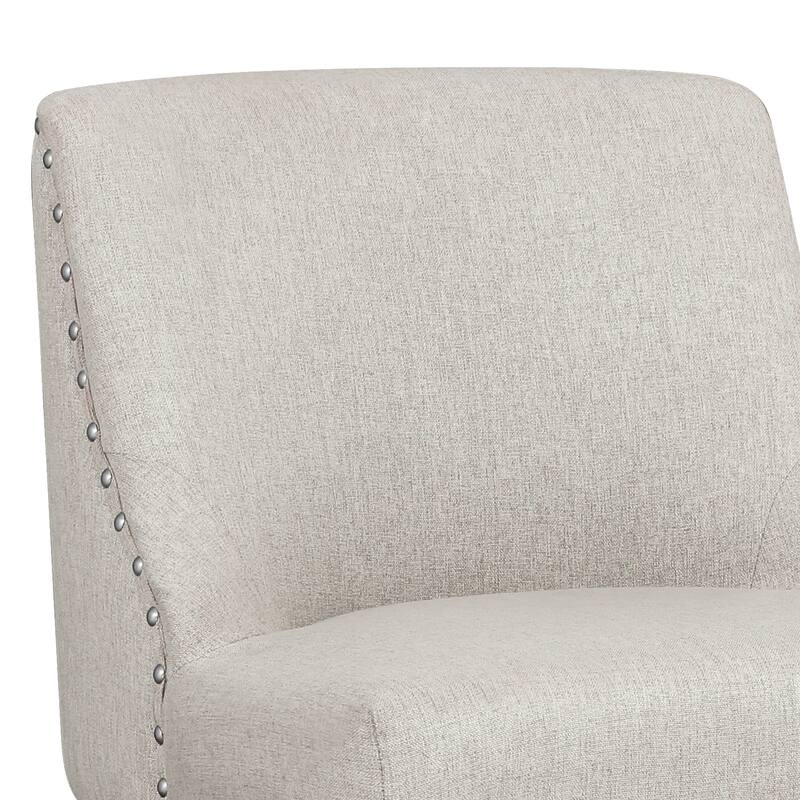 26 in. Swivel Counter Height Bar Stools Upholstered Wood Frame Counter StoolsWith Nailhead Trim