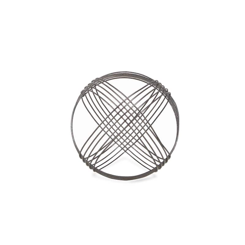 Silver Metal Orb with a 8.25" Diameter