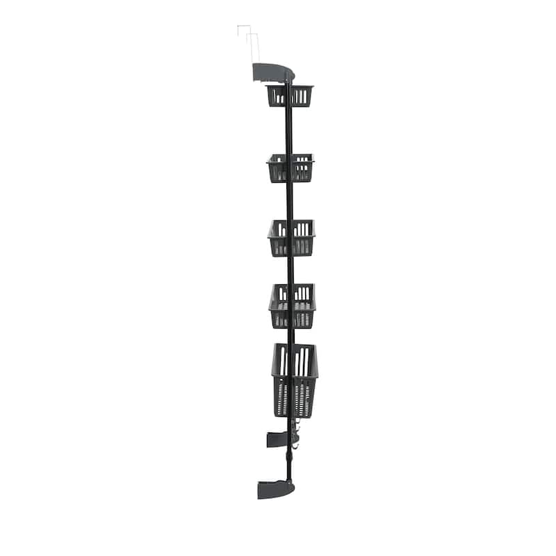 Household Essentials Over the Door Basket Storage Rack - 5 Basket