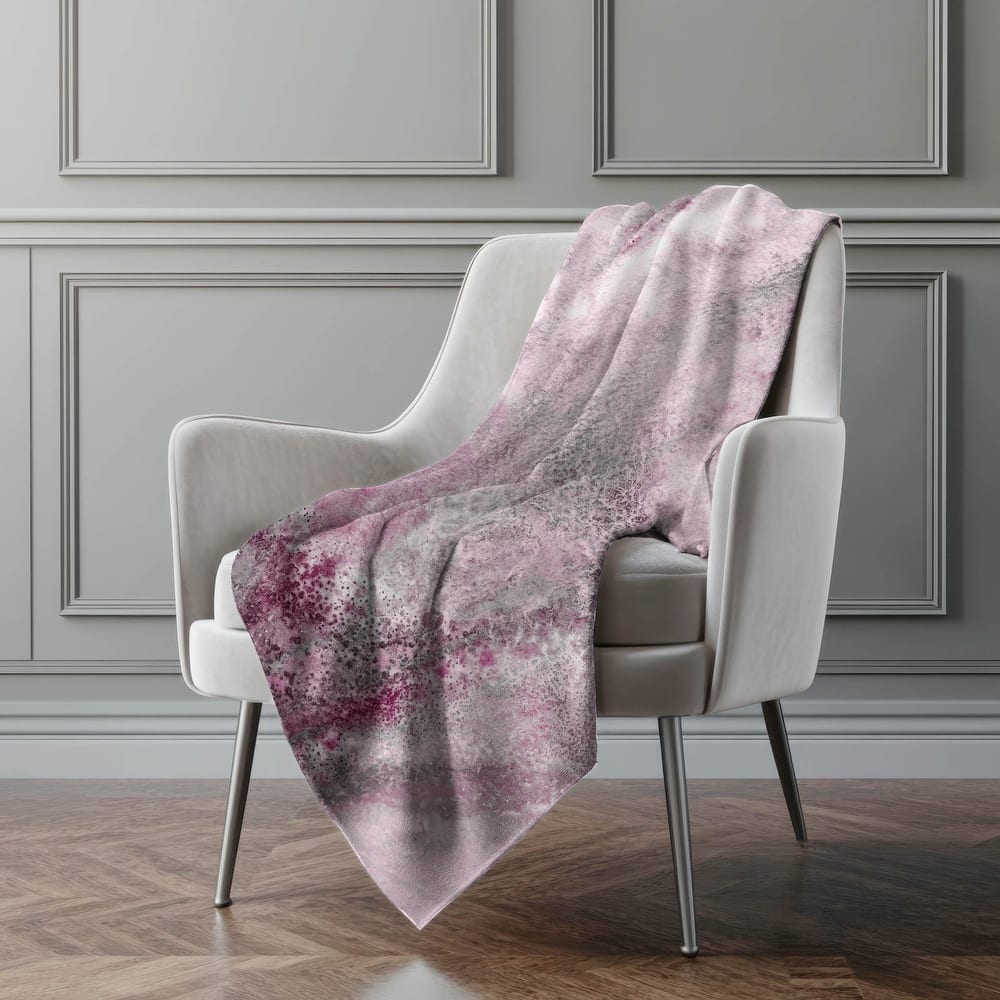 Premium Machine Washable Contemporary Glam Sherpa Throw Blanket