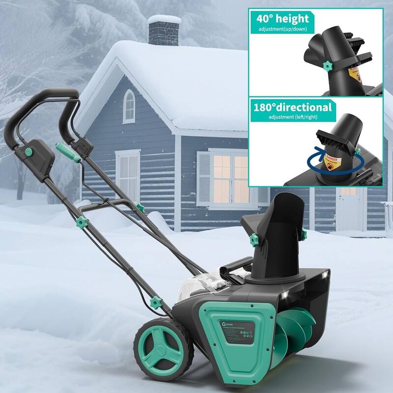 Corded 20 inch Electric Snow Blower Corded, Snow Thrower for Walkways Deck - N/A