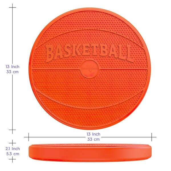Bouncyband Wiggle Seat Sensory Cushion, Orange Basketball