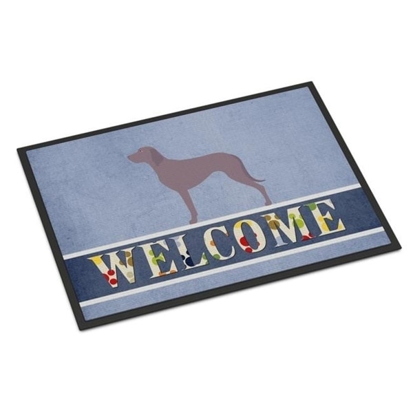 Carolines Treasures BB8280JMAT Weimaraner Welcome Indoor or Outdoor Mat - 24 x 36 in.