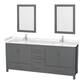 Option Dark Gray / Carrara Cultured Marble Top / Brushed