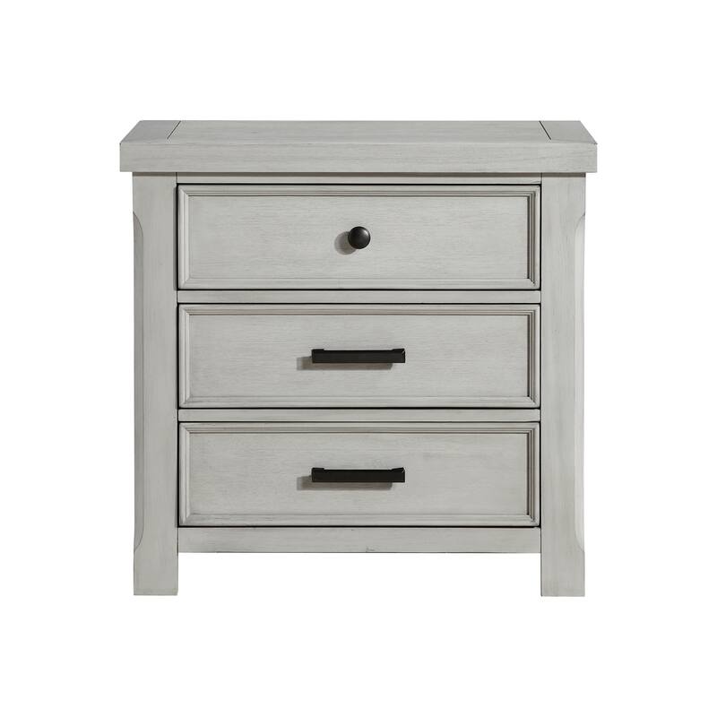 Light Gray Bedroom Set Furniture Storage Bed Nightstand Dresser Mirror Chest