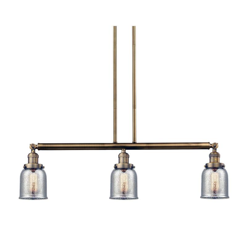 Innovations Lighting Small Bell 3 Light 38" Wide Linear Chandelier