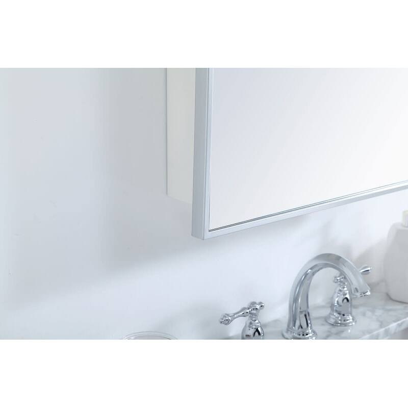 Elegant Lighting MR572028 Wyn 20" x 28" Framed Single Door Medicine