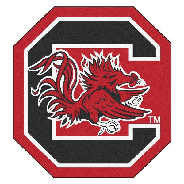 Shop Ncaa University Of South Carolina Gamecocks Mascot Novelty Logo Shaped Area Rug Overstock 22621161