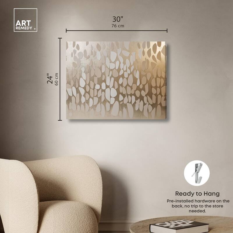 Glimmering Cascade Canvas by Art Remedy, Gallery Wrapped