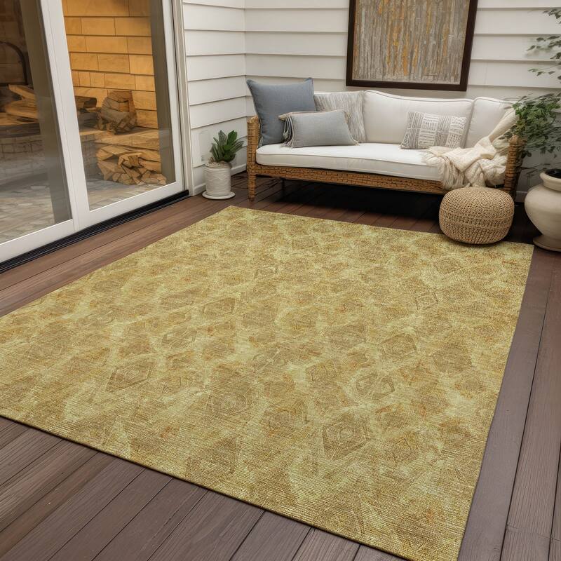 Machine Washable Indoor/ Outdoor Chantille Modern Boho Rug
