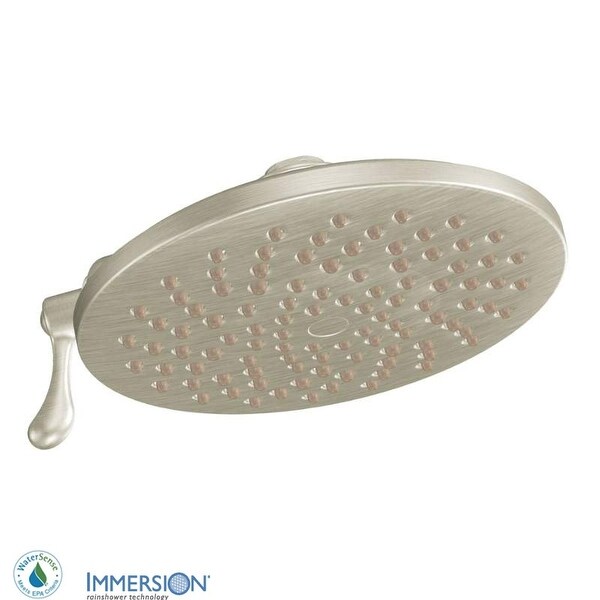 Moen S6320EP 8" Multi Function Rainshower Shower Head with Eco Performance from the Velocity Collection