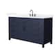 Option Dark Blue / White Quartz Top / Matte Black