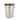 Bath Bliss Silver Stainless Steel Trash Can - 7.7" x 9.6"