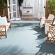 preview thumbnail 3 of 177, SAFAVIEH Courtyard Jonell Indoor/ Outdoor Patio Backyard Rug 9' x 12' - Aqua/Grey