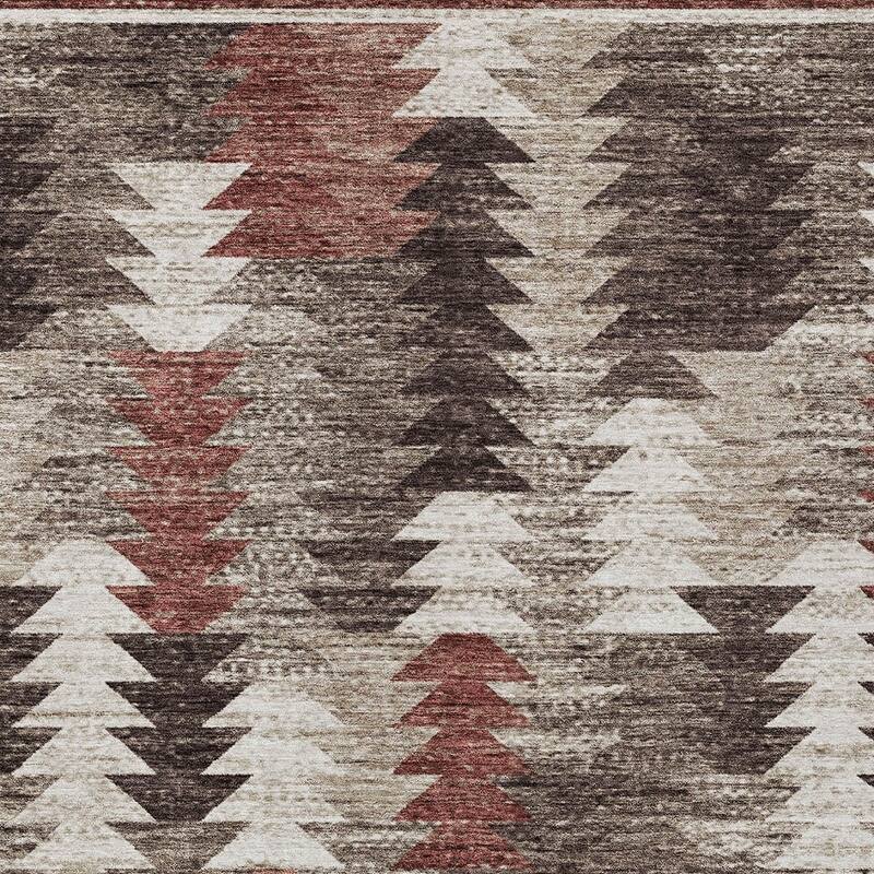 HomeRoots Southwestern Transitional Rectangle Outdoor Rug