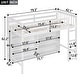 preview thumbnail 4 of 12, Multi-functional Twin Size Wooden Loft Kids Bed with 8 Open Storage Shelves and Built-in Ladder,Guardrail