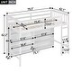 preview thumbnail 15 of 22, Twin Size Loft Kids Bed with 8-Open Storage Shelves and Built-in Ladder, Space-Saving Design for Bedroom, Easy to Assemble, Grey