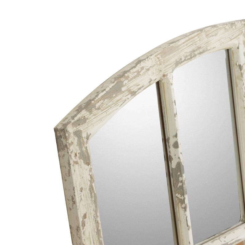 Raelynn Arch Window Pane Mirrors (Set of 4)