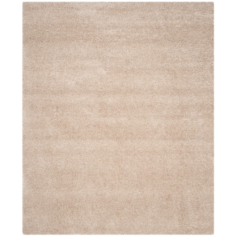 SAFAVIEH Laguna Shag Verdiana Solid Color 2-inch Thick Rug. - 8' x 10' - Sand - Rectangle