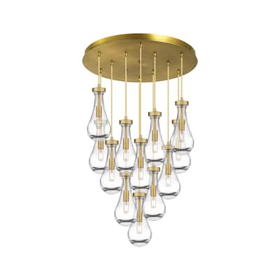 Innovations Lighting Owego - 12 Light 5" Cord Hung Multi Pendant - 24" Canopy