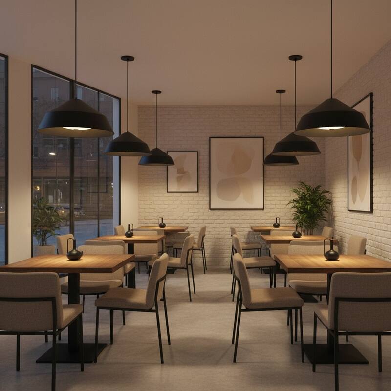 22 inch LED Ceiling Light 25W 1500 Lumens Dimmable 5 Color Temperatures Etched Glass - Black