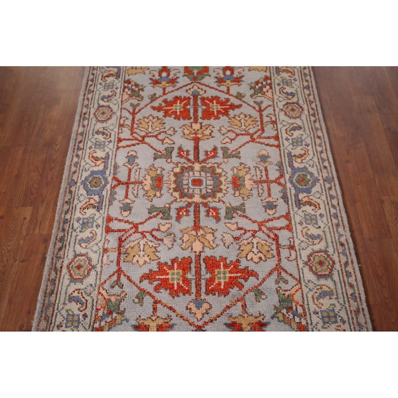 Oushak Indian Accent Rug Handmade Floral Wool Carpet - 3'0"x 5'0"