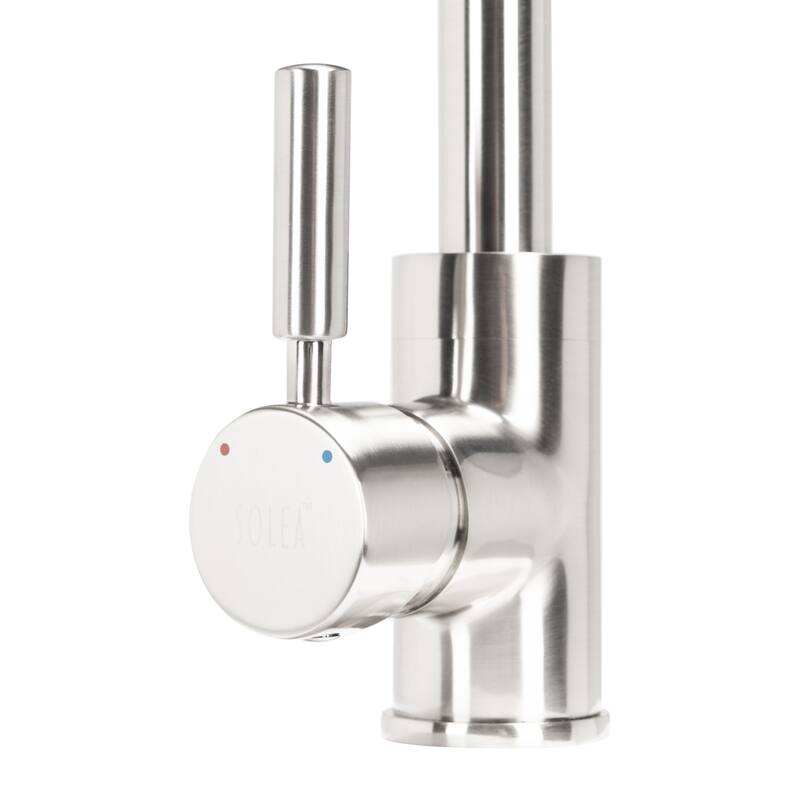 SAFAVIEH Home Avanti Single Handle Nickel Kitchen Faucet - 2"W x 9"D x 15"H