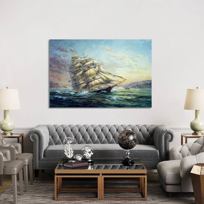 iCanvas "Clipper Ship Surprise" by Nicky Boehme Canvas Print