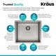 preview thumbnail 145 of 158, KRAUS Standart PRO Undermount Single Bowl Stainless Steel Kitchen Sink