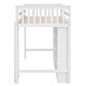 preview thumbnail 6 of 20, Space Saving Design Twin Size Loft Bed with 8 Open Storage Shelves and Built-in Ladder