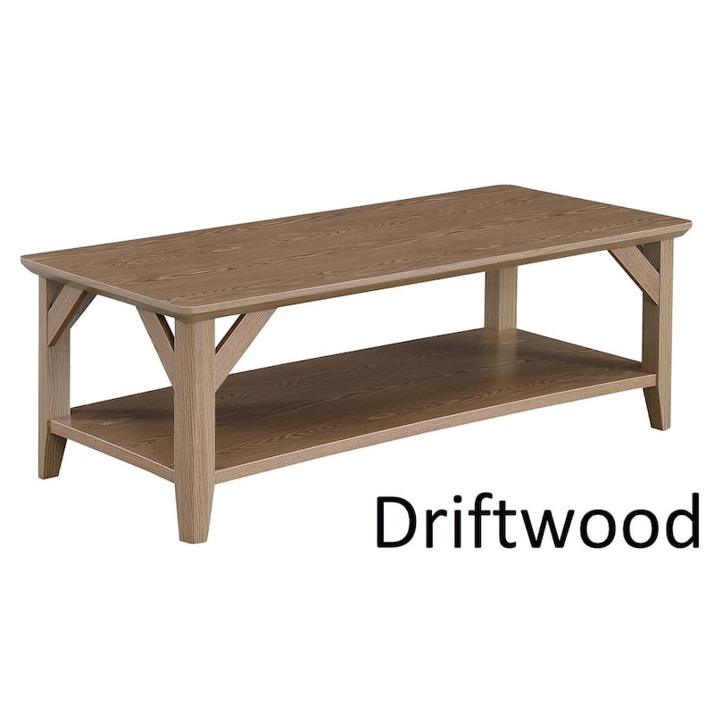 Convenience Concepts Winston Coffee Table with Shelf