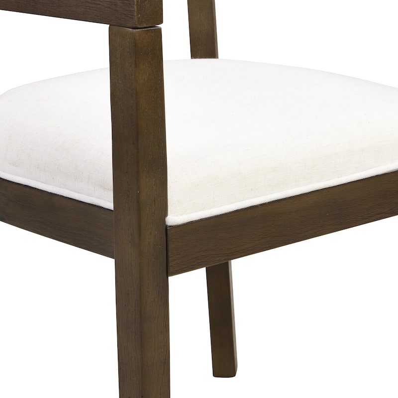 Ladieu Fabric and Wood Tub Dining Chairs （Set of 2）by Christopher Knight Home