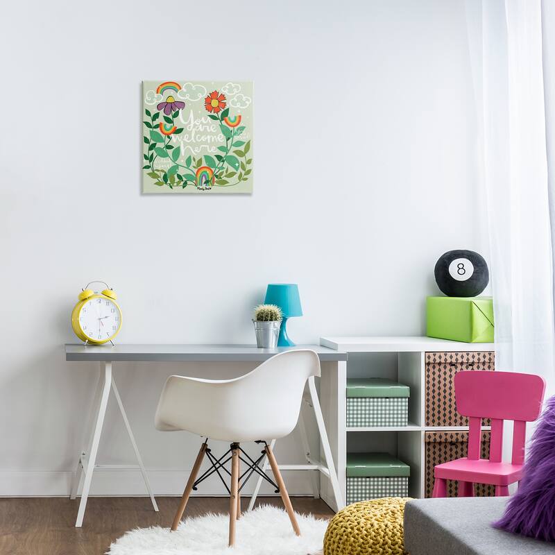 Stupell Comforting Welcome Here Phrases Canvas Wall Art Design By Mandy Ford Art + Illustration