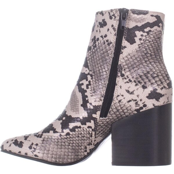 madden girl aaden block heel booties snake