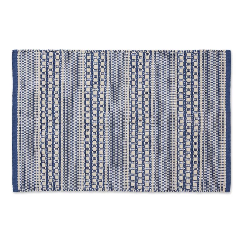 DII Stone Dobby Stripe Hand-Loomed Rug 2ft 6inx6 Ft - 36.0 In. L X 24.0 In. W X 0.2 In. H