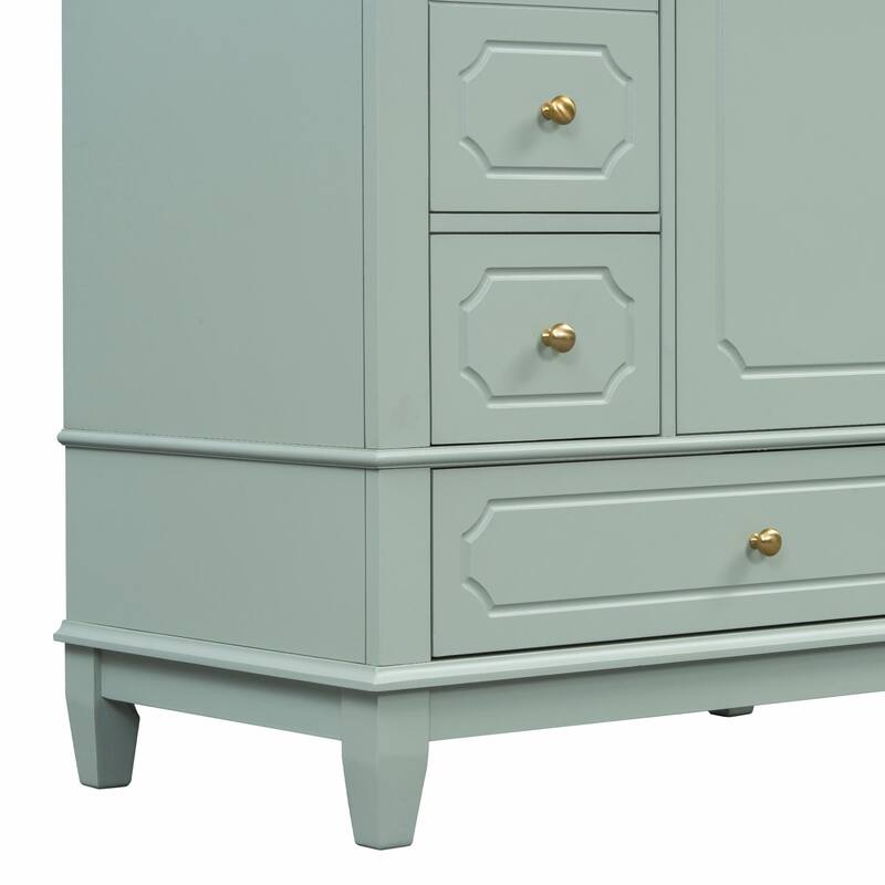 30" Freestanding Bathroom Vanity with Ceramic Sink