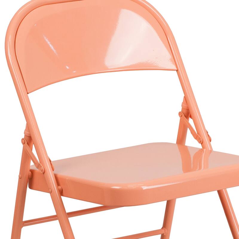 4 Pack Triple Braced & Double Hinged Folding Chair