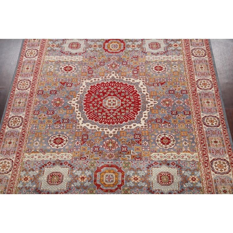 Geometric Khotan Oriental Home Decor Area Rug Wool Hand-knotted Carpet - 8'2" x 9'7"