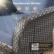 preview thumbnail 28 of 38, HOOOWOOO 5-piece Grey Wicker Chat Set Patio Conversation Set with Swivel Chairs