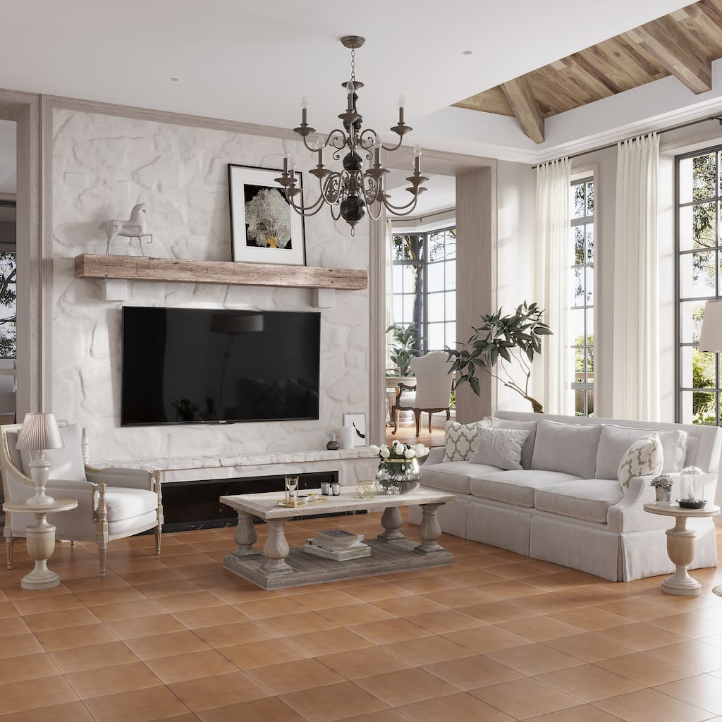 Citadel 13x13 Rustic Terracotta Porcelain Plain Wall and Floor Tile (10.76 sq ft/case) - 8 Pack