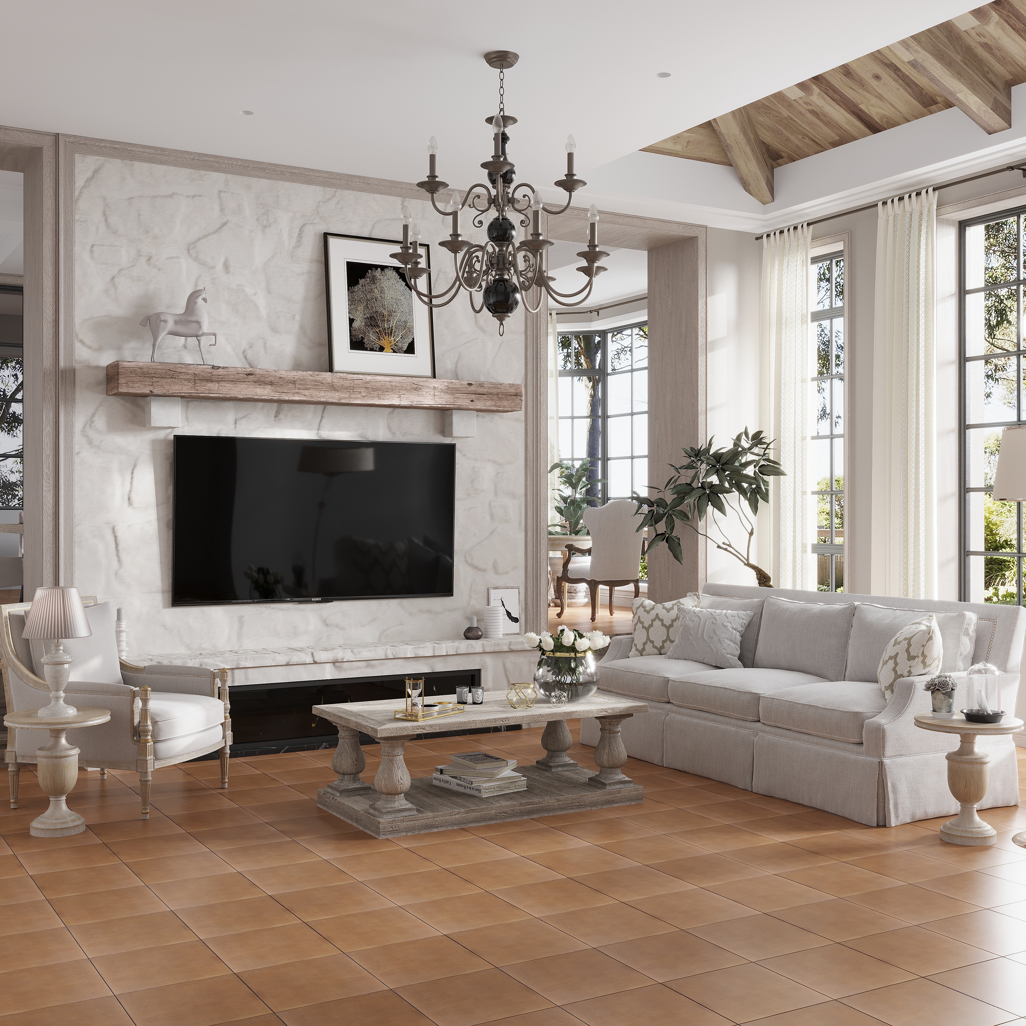 Citadel 13x13 Rustic Terracotta Porcelain Plain Wall and Floor Tile (10.76 sq ft/case) - 9 Pack