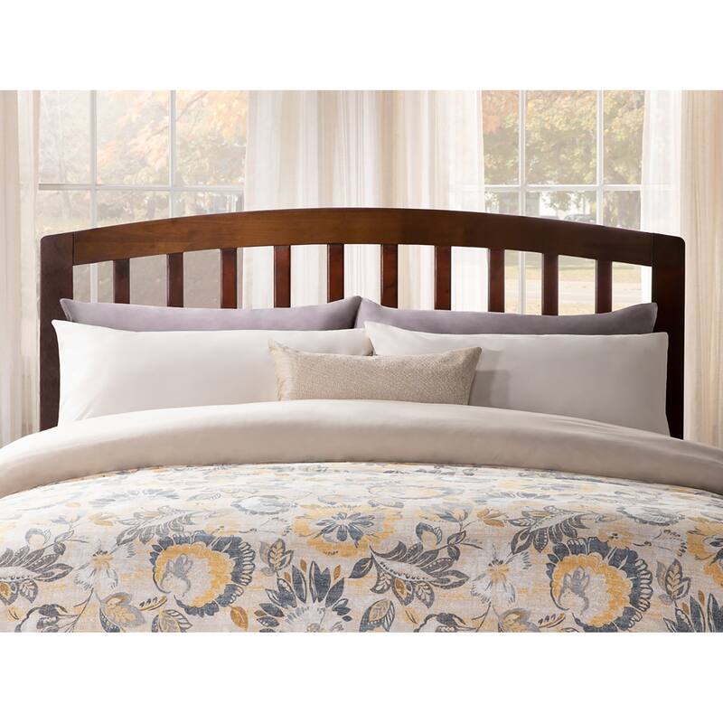 Richmond Full Low Profile Wood Platform Bed in Walnut