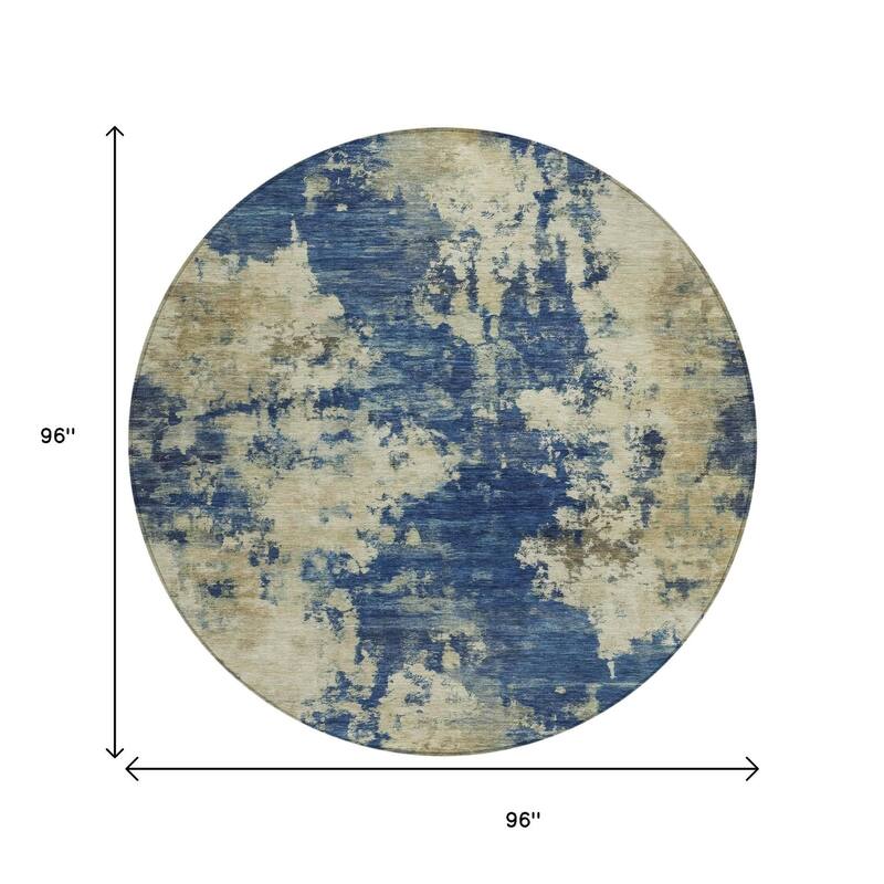 HomeRoots Abstract Transitional Rectangle Outdoor Rug