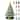 15in Hand Painted Ceramic Christmas Tree  PreLit Tree with Star