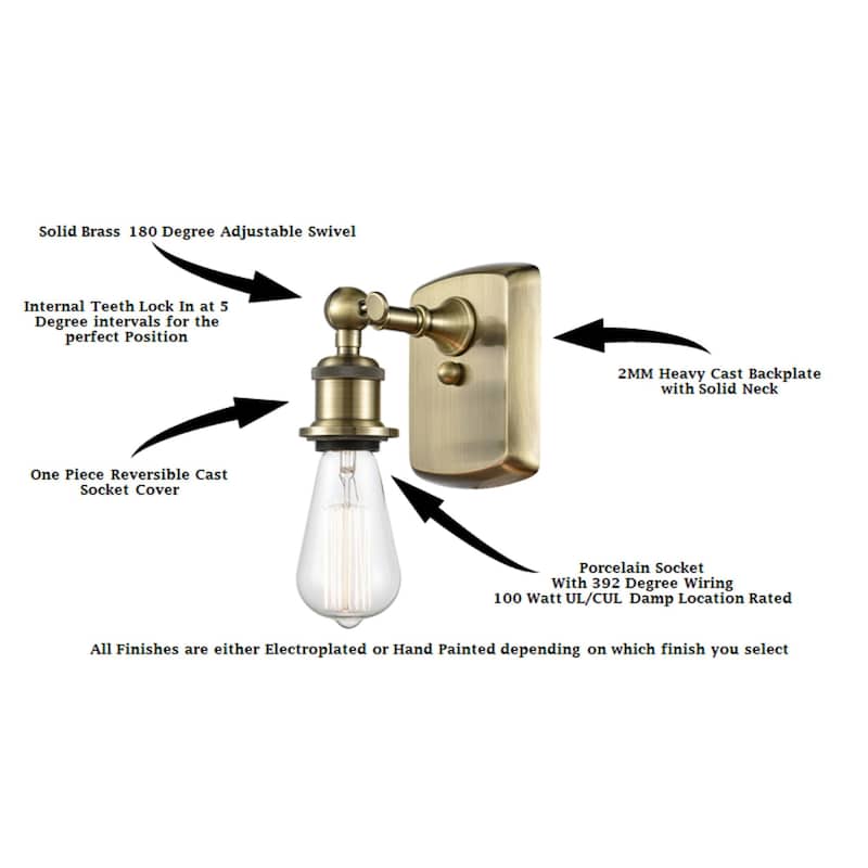 Innovations Lighting 516-1W-9-5 Cobbleskill Sconce Cobbleskill 9" Tall