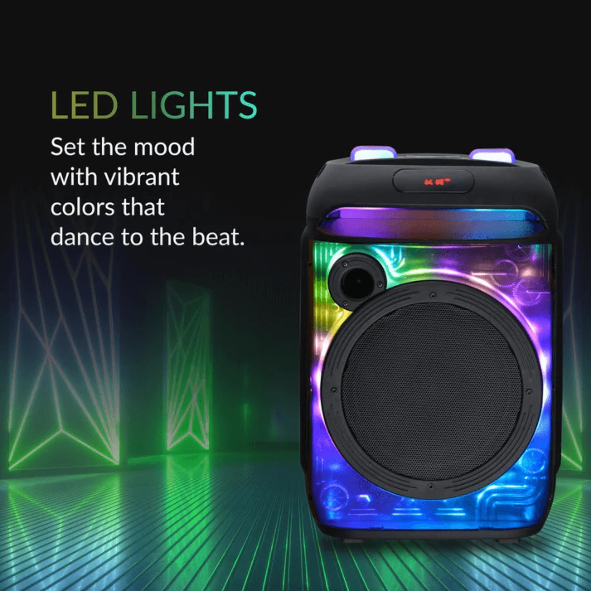 IQ Sound CYBER FLEX8 8-Inch Portable Bluetooth Speaker - Overstock