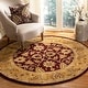 preview thumbnail 7 of 81, SAFAVIEH Handmade Classic Treva Traditional Oriental Wool Rug 3'6" Round - Burgundy/Gold - Round
