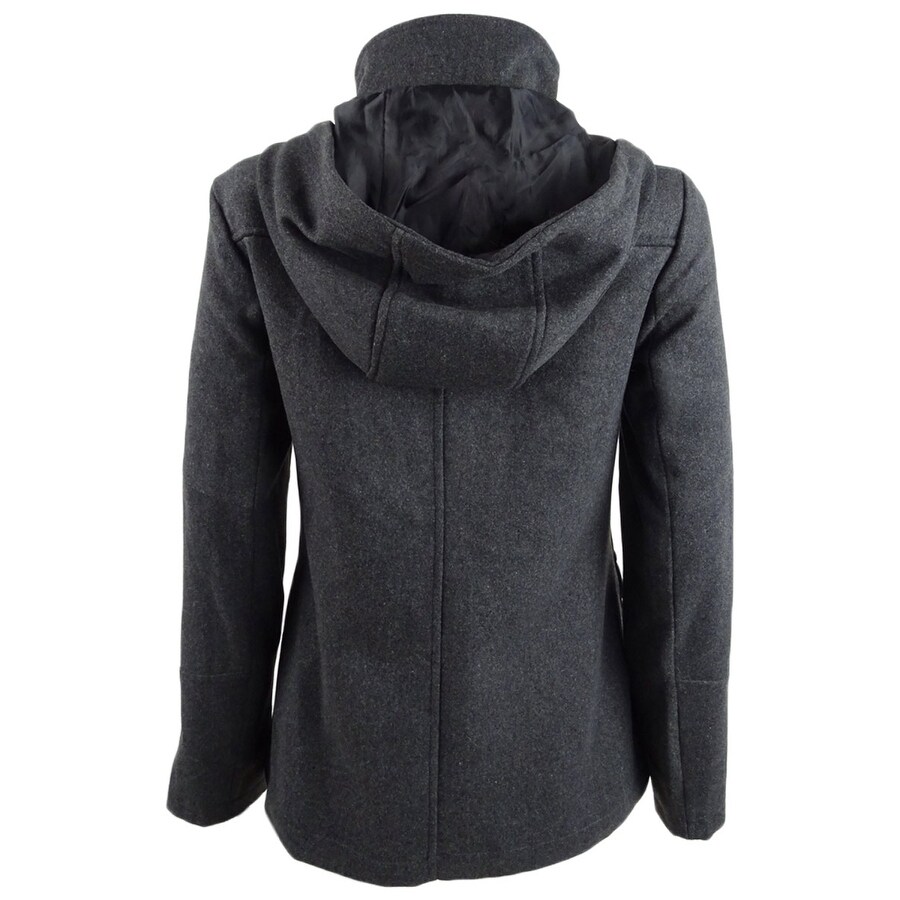 Celebrity Pink Faux Leather Sleeve Twill Jacket