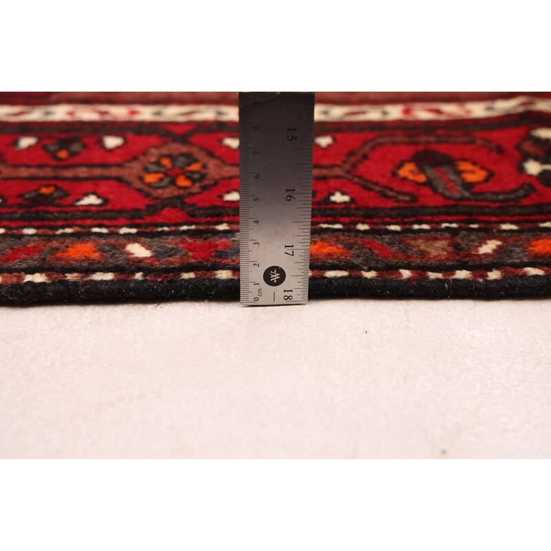 ECARPETGALLERY Hand-knotted Andelz Red Wool Rug - 3'2 x 6'9